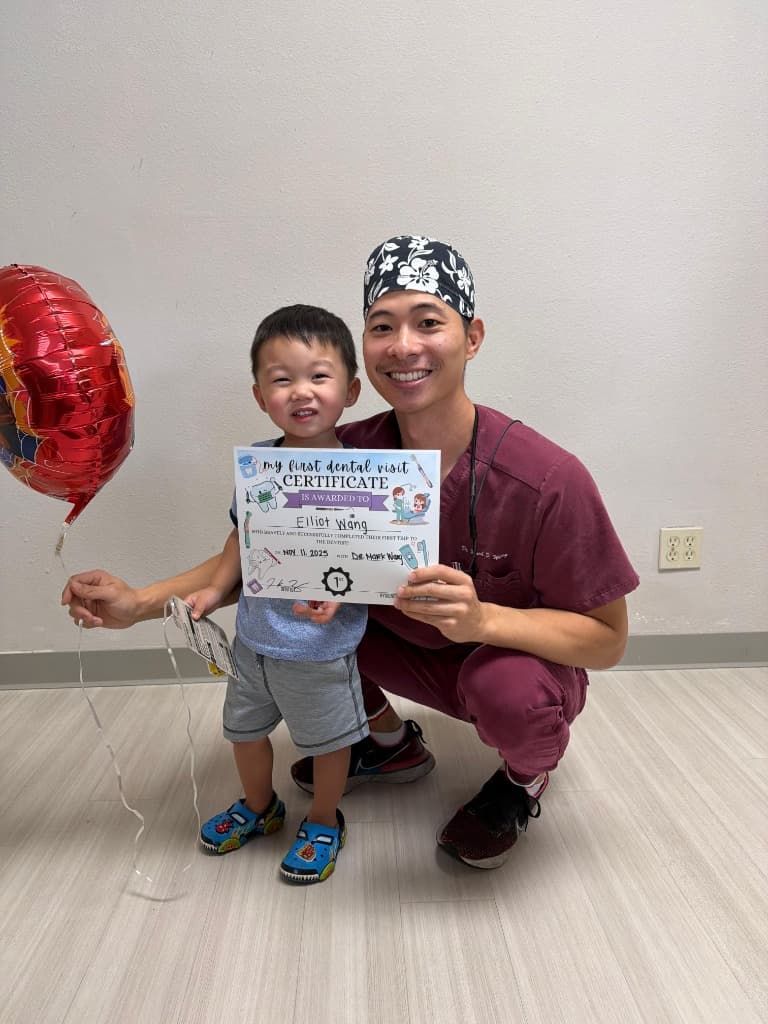 Dr. Mark Wang providing personalized, patient-centered dental care at our Walnut office